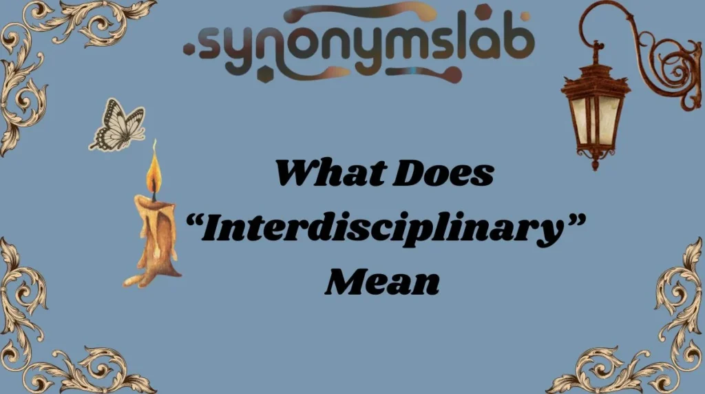 What Does “Interdisciplinary” Mean