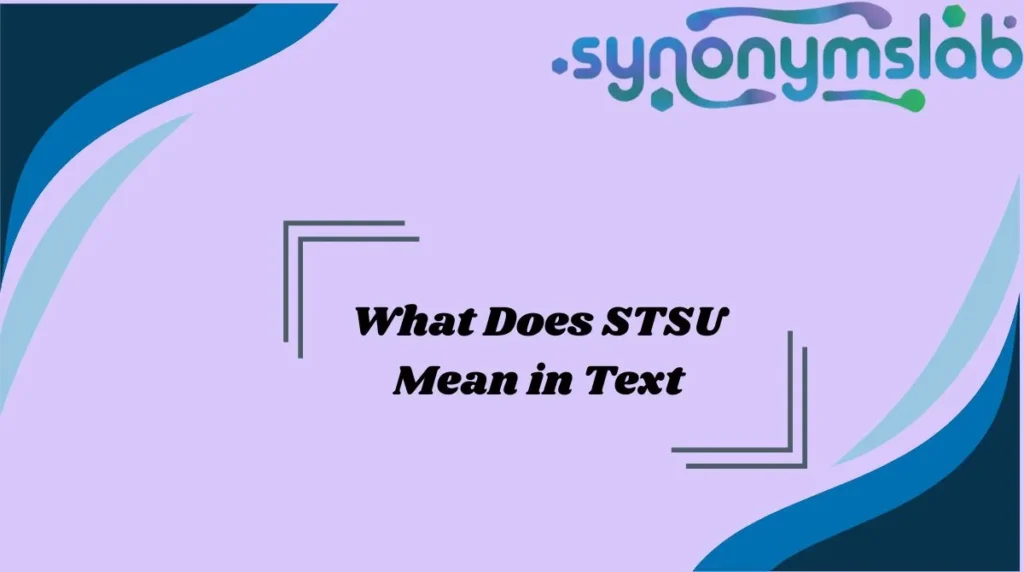 What Does STSU Mean in Text