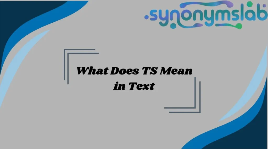 What Does TS Mean in Text